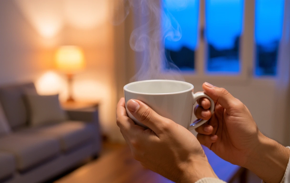 Momento de calma al atardecer